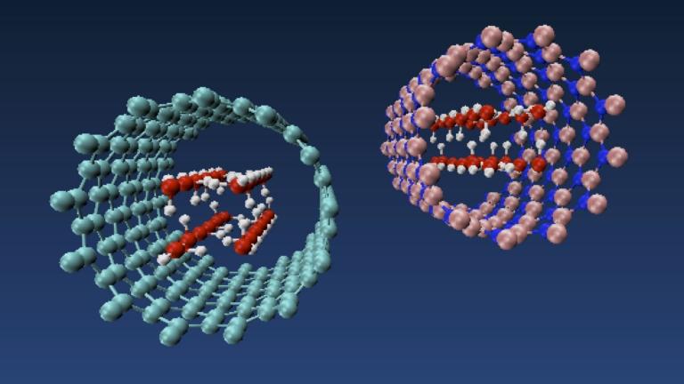 Água fica quadrada e congela dentro de nanotubos