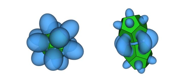 Nova teoria descreve ligação que monta cristais de nanopartículas
