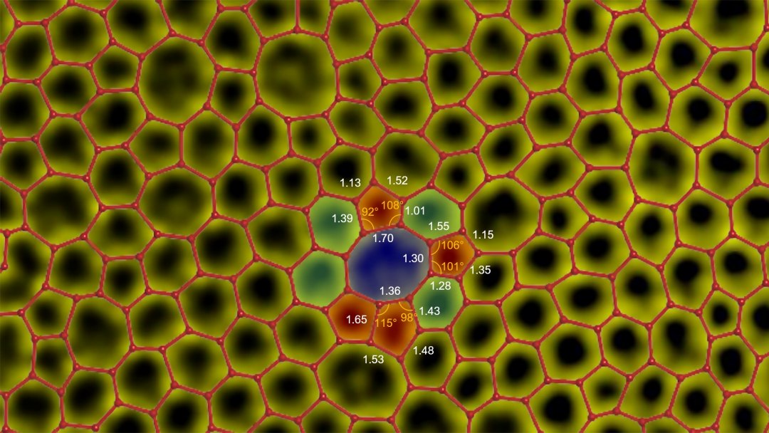 Camada atmica amorfa de carbono  8 vezes mais resistente que grafeno