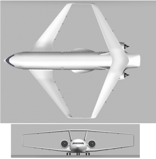Avies vo passar de tubo com asas para caixa com asas