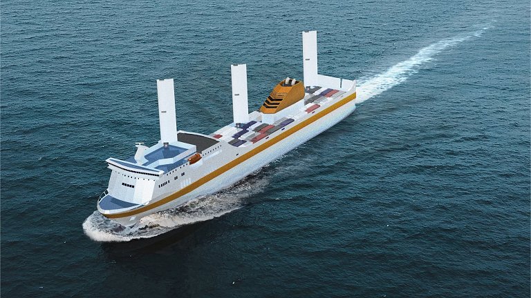 Navios a vela tiram proveito de nova tecnologia aerodinmica