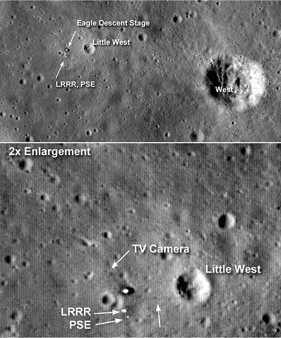 NASA revela novas imagens da Apolo 11 na Lua