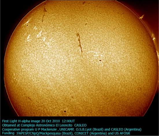 Telescpio capta imagens inditas de exploses solares