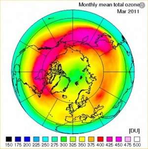 Camada de oznio no rtico sofre reduo recorde de 40%