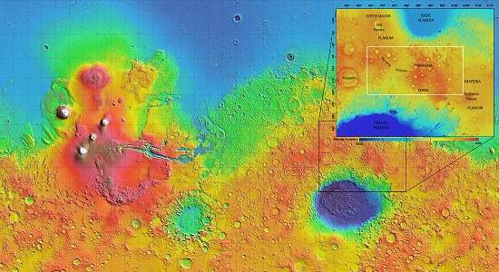 Minerais revelam gua subterrnea na juventude de Marte
