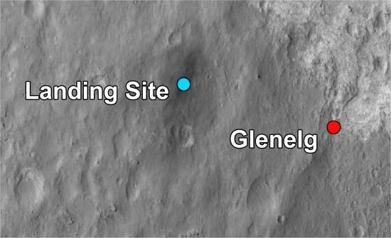 Robô Curiosity dispara laser em rocha marciana