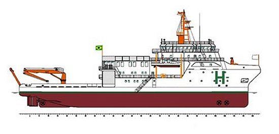 Novo navio hidroceanogrfico brasileiro  lanado ao mar