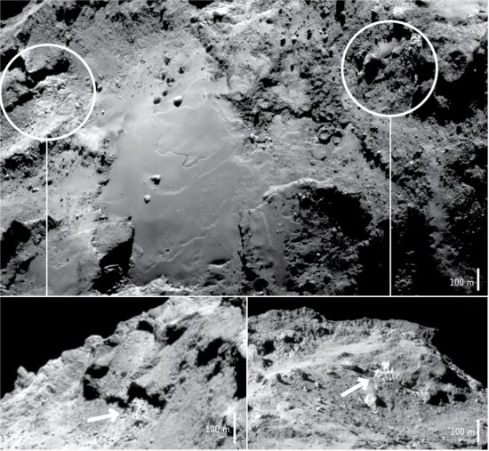 Reflexo no cometa pode ser primeiro indício de gelo de água