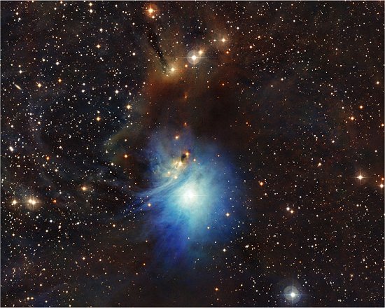 Nebulosa de reflexo amplia brilho de estrela jovem