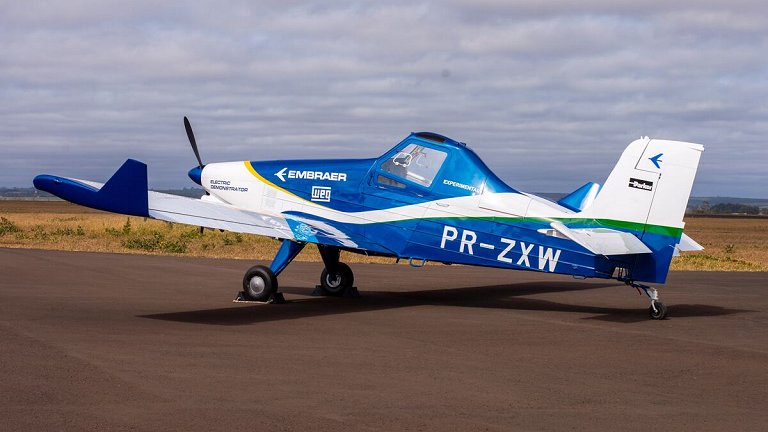 Embraer apresenta protótipo de avião com propulsão elétrica