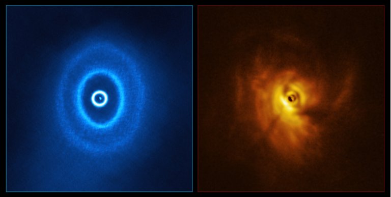 Sistema de trs sis ir formar planetas desalinhados