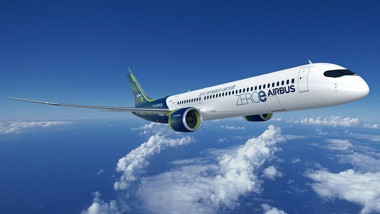 Airbus apresenta conceitos de avies a hidrognio