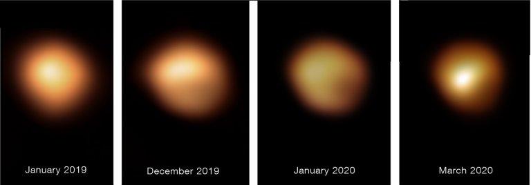 Grande diminuio de brilho de Betelgeuse foi causada por poeira estelar