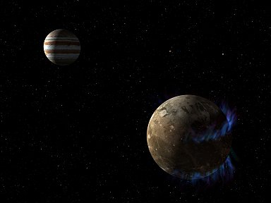 Hubble aponta provável existência de vapor de água em Ganimedes