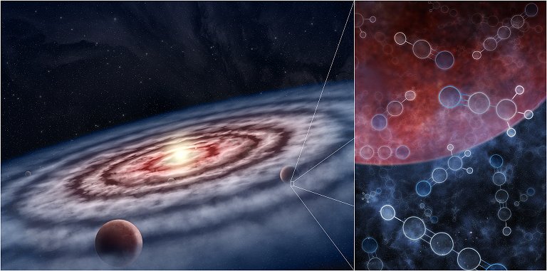 Sopa orgnica determina tempero dos planetas que se formaro