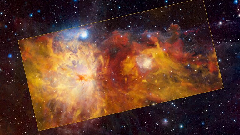 Lareira de Órion: O fogo da fria Nebulosa da Chama