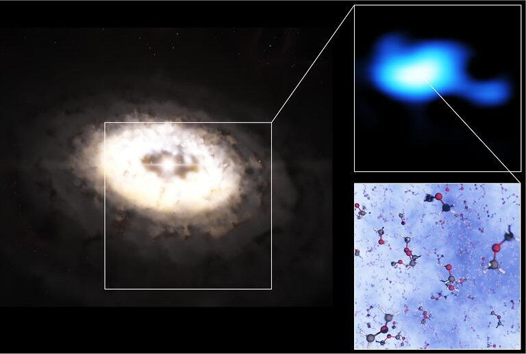 Descoberta maior molécula já vista em um disco de formação planetária