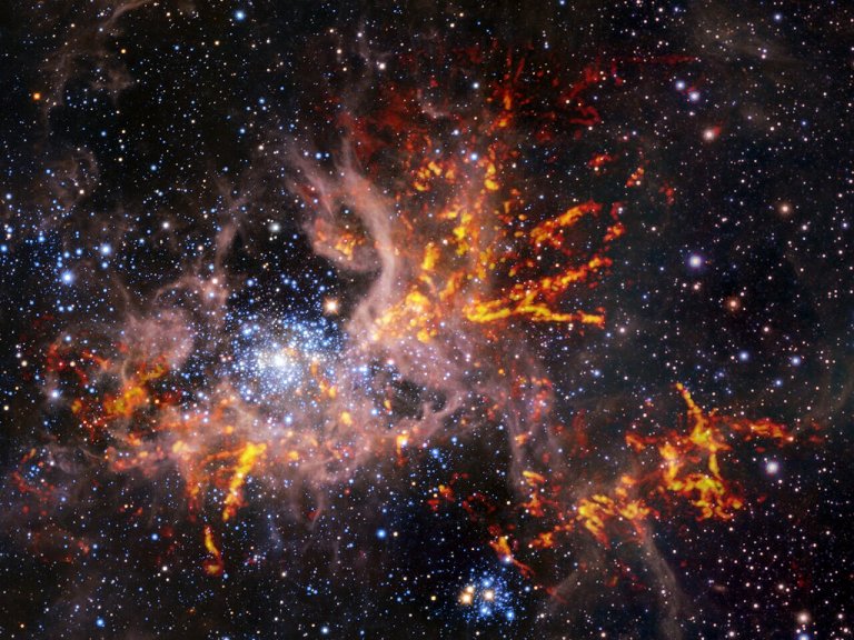 Astrônomos mapeiam formação estelar na nebulosa da Tarântula