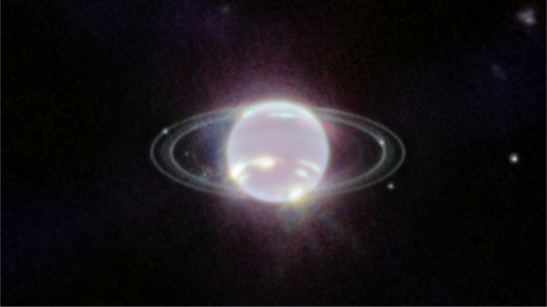 Anis de Netuno vistos pelo telescpio Webb