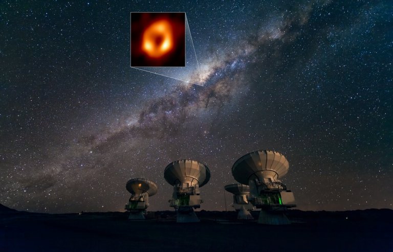 Bolha de gs quente gira em torno do buraco negro central da Via Lctea