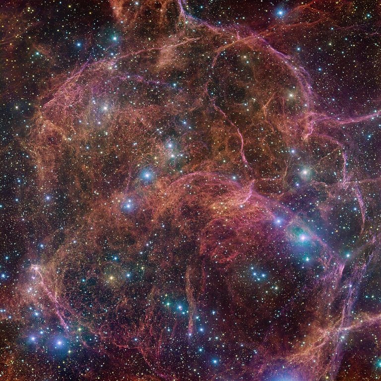 Supernova da Vela, o fantasma de uma estrela gigante