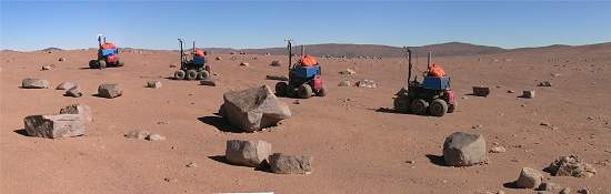 Rob espacial roda 6 km sozinho no deserto