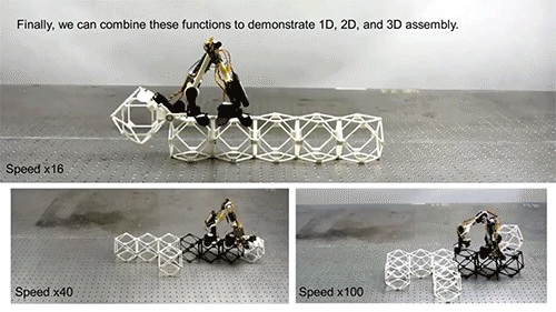 Robôs montadores fazem grandes estruturas usando pequenas peças