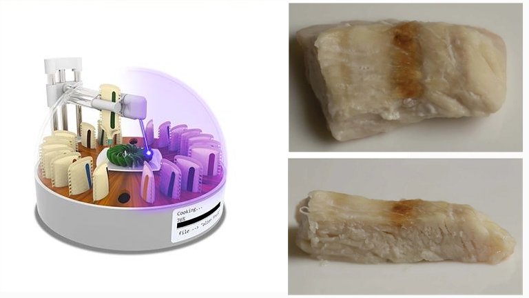Cozinha do futuro: Alimentos impressos em 3D cozidos a laser