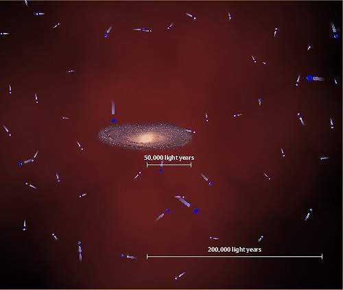 Via Lctea perdeu massa equivalente a um trilho de sis