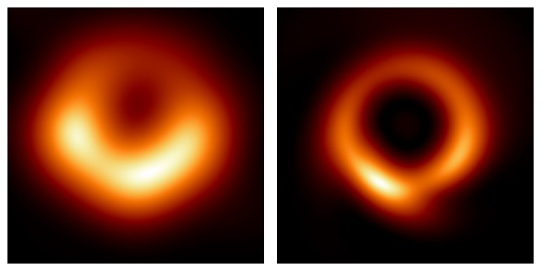 Imagem mais ntida do buraco negro M87 diminui seu tamanho pela metade