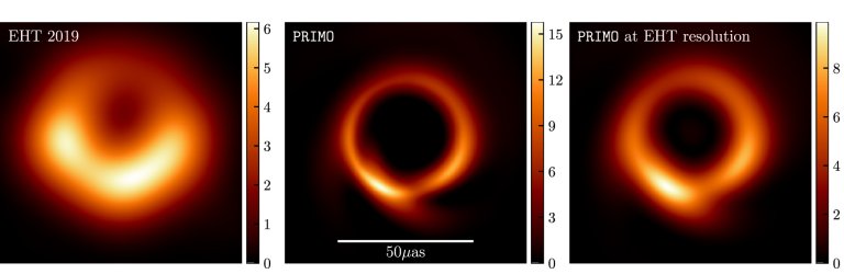 Imagem mais ntida do buraco negro M87 diminui seu tamanho pela metade