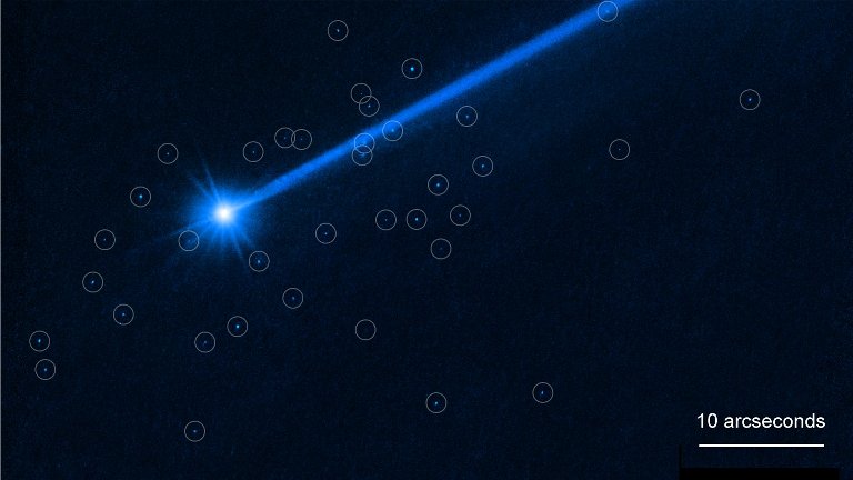 Asteroide atingido por impacto parece estar se despedaando