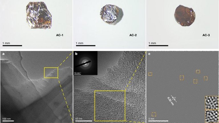 Diamante vítreo ultraduro é sintetizado pela primeira vez