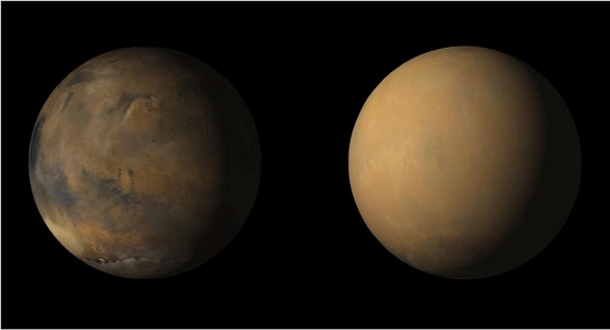 A incrvel tempestade planetria que mudou a face de Marte