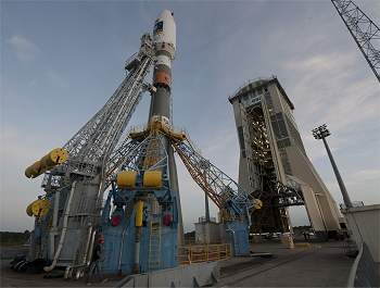 Primeiro Soyuz na Amrica do Sul comear GPS europeu