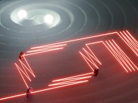 Intera��o da luz com ondas gravitacionais pode detectar part�culas de gravidade