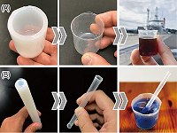 Papel transparente retm gua fervente e degrada em meses